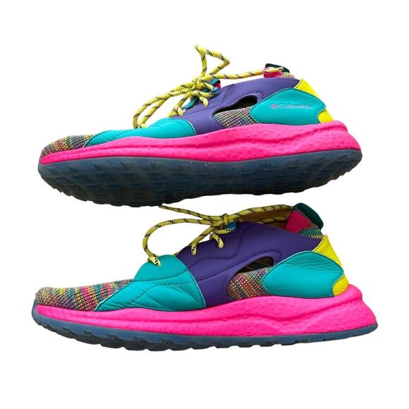 Columbia - Atmos x Columbia SH/FT OutDry Mid Sneakers in Pink Blue & Yellow main image 6